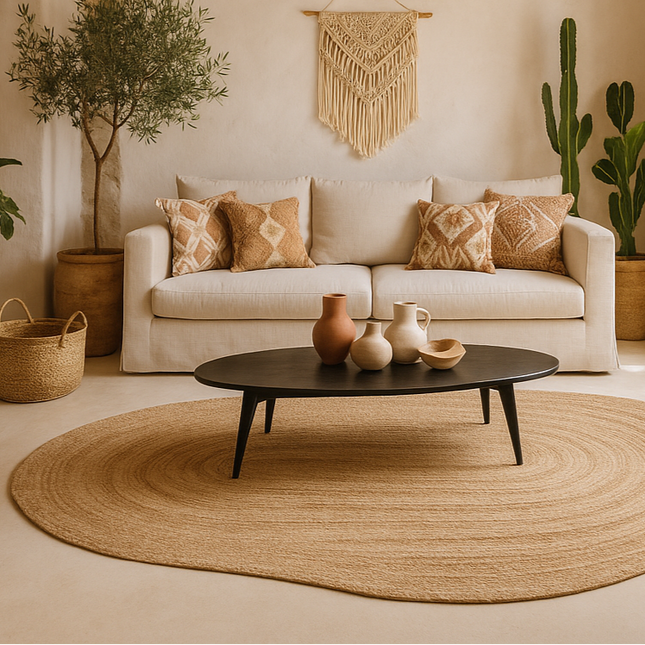 Organischer Jute-Teppich limitierte Auflage