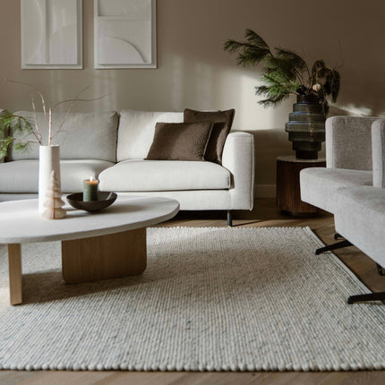 Wollteppich Beige/gemischt Gotland