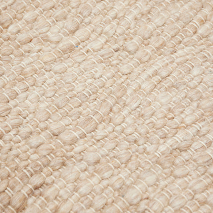 Wollteppich Braun Melange Pebble