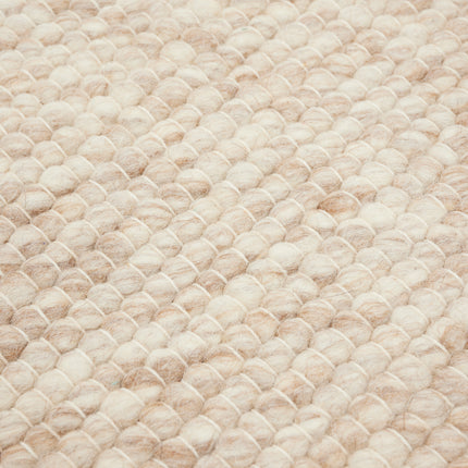 Wollteppich Beige/Braun Gotland