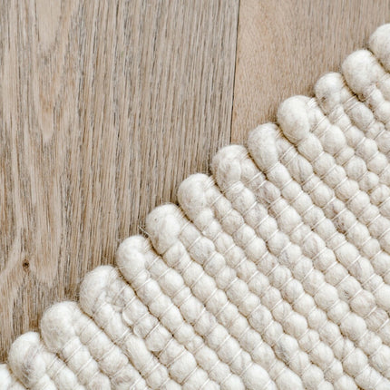 Wollteppich Elfenbein Mix Gotland