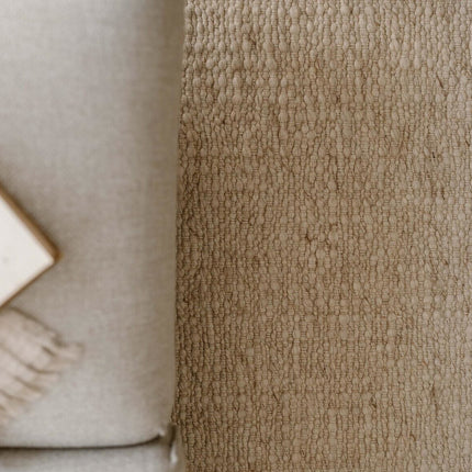 Wollteppich Beige Melange Pebble