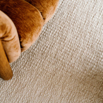 Wollteppich Beige Melange Pebble