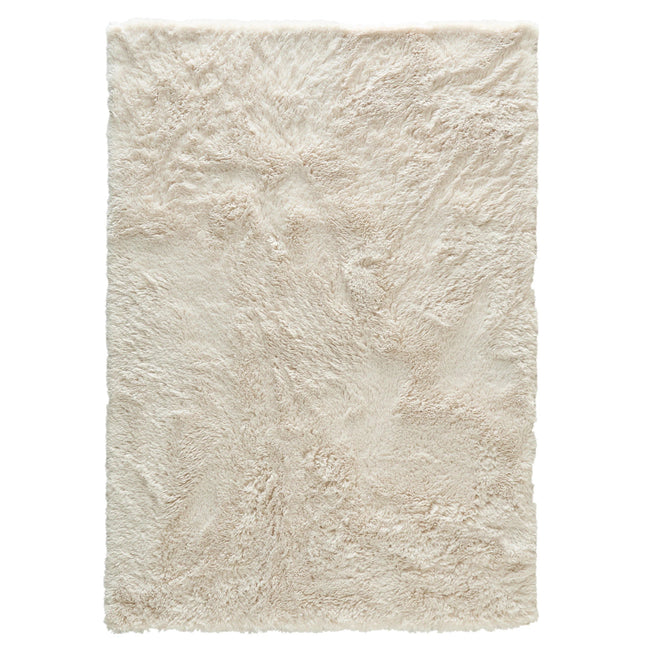 Hochflorteppich Beige/Weiß Nesto