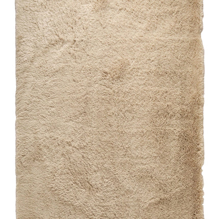 Hochflorteppich Beige/Weiß Nesto