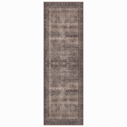 Vintage Loper Vloerkleed Bruin/Beige Cruz 80x250cm