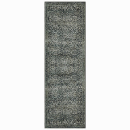 Vintage Loper Vloerkleed Groen Elio 80x250cm