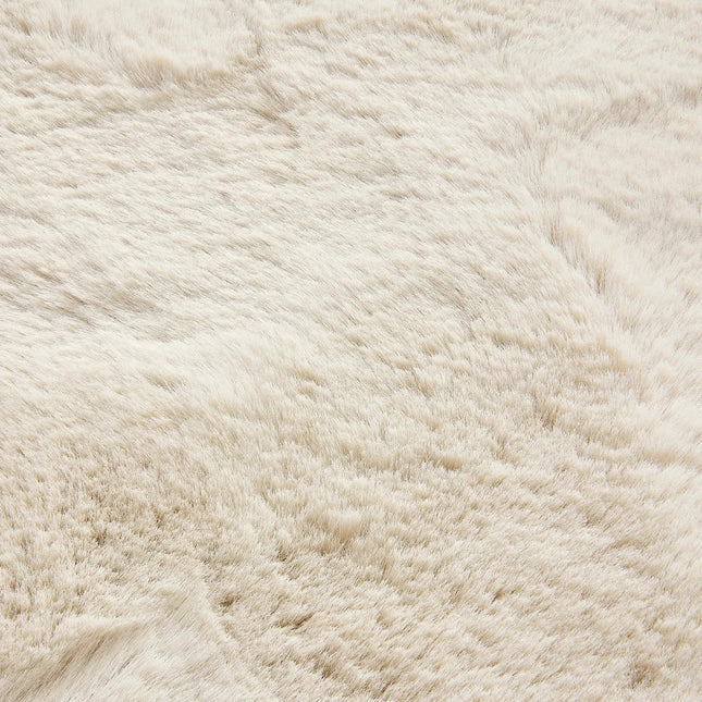 Bio-Hochflorteppich, extra weich und flauschig – Creme