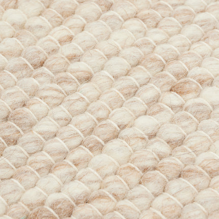 Wollteppich Beige/Braun Gotland