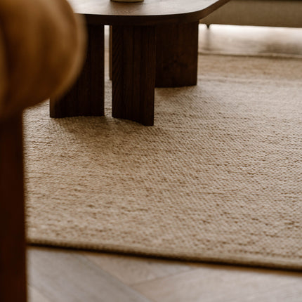 Wollteppich Beige/Braun Gotland