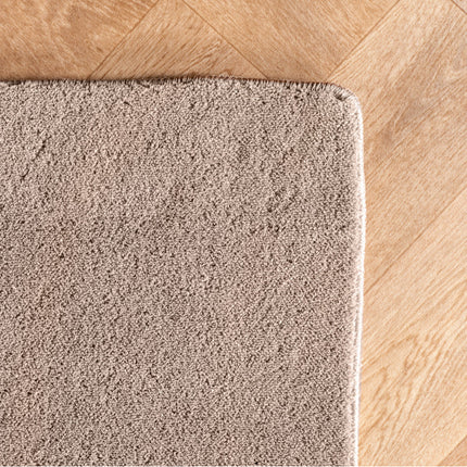 Vloerkleed Scandinavisch taupe hoog/laag donna