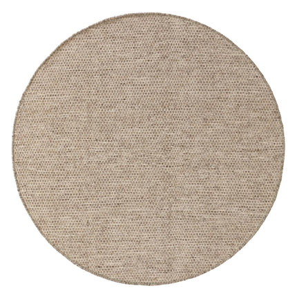 Rond Wollen vloerkleed Mave Taupe