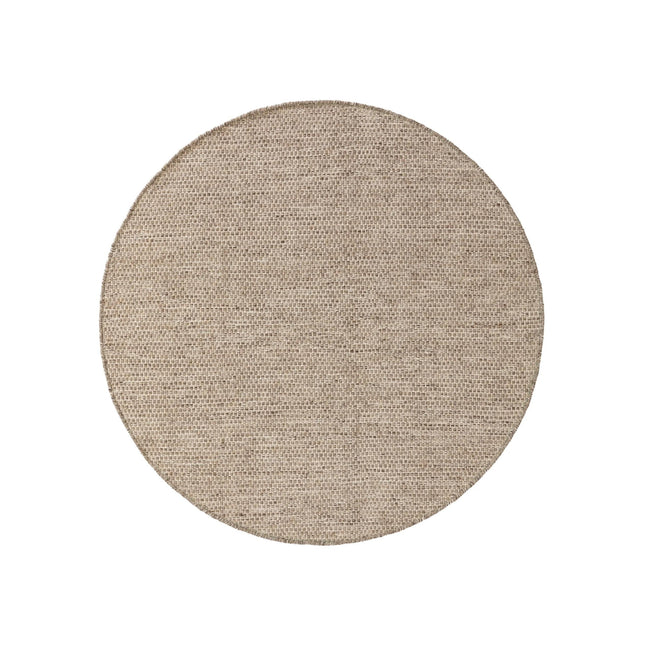 Rond Wollen vloerkleed Mave Taupe