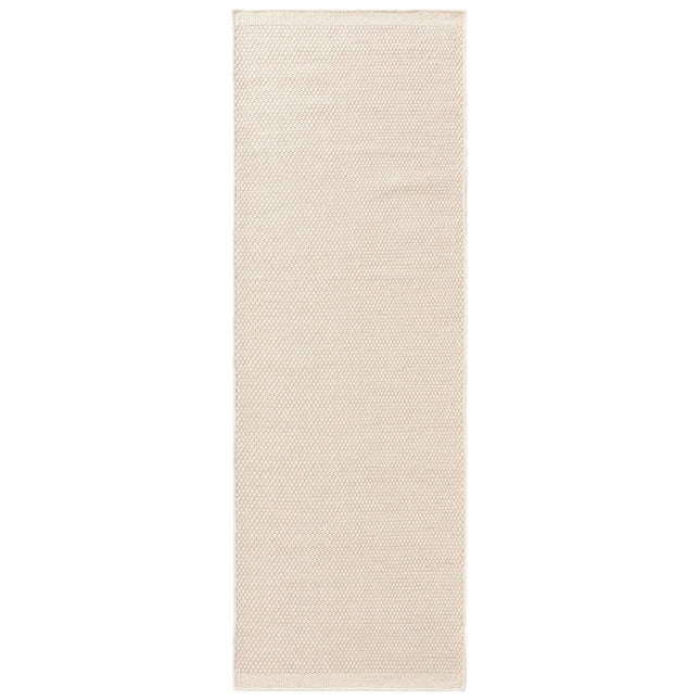 Wollen Loper vloerkleed Wit Mave