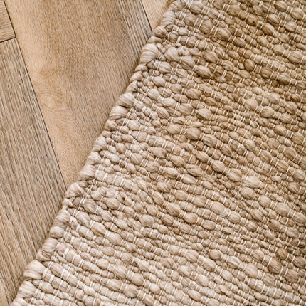 Wollteppich Braun Melange Pebble