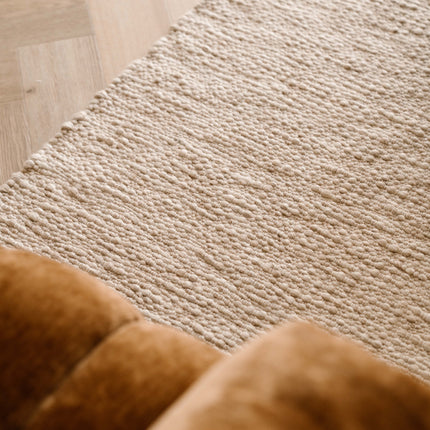 Wollteppich Braun Melange Pebble