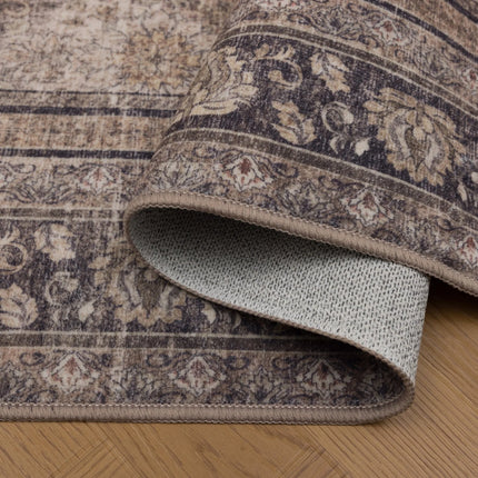 Vintage Vloerkleed Bruin/Beige Cruz