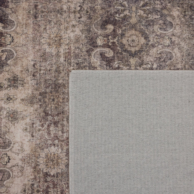 Vintage Loper Vloerkleed Bruin/Beige Cruz 80x250cm