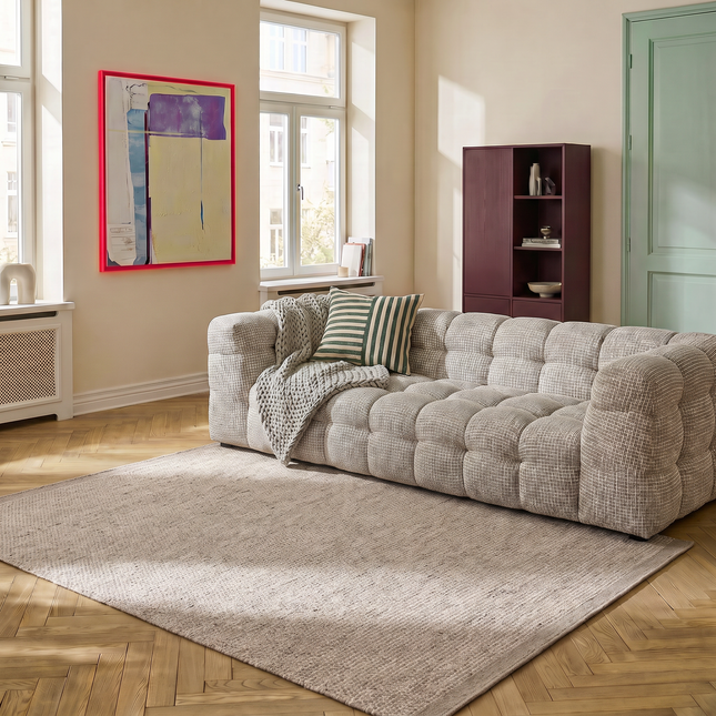 Wollteppich Taupe Mave
