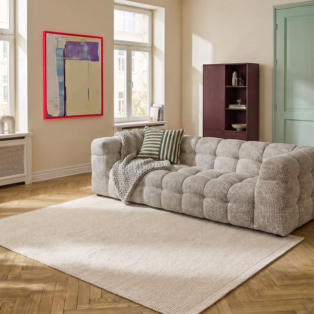 Wollen vloerkleed Wit Mave